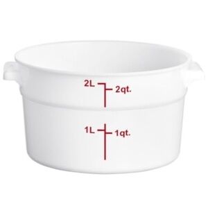 New Round Food Storage 2 quart/liter stain-resistant plastic 1/$6